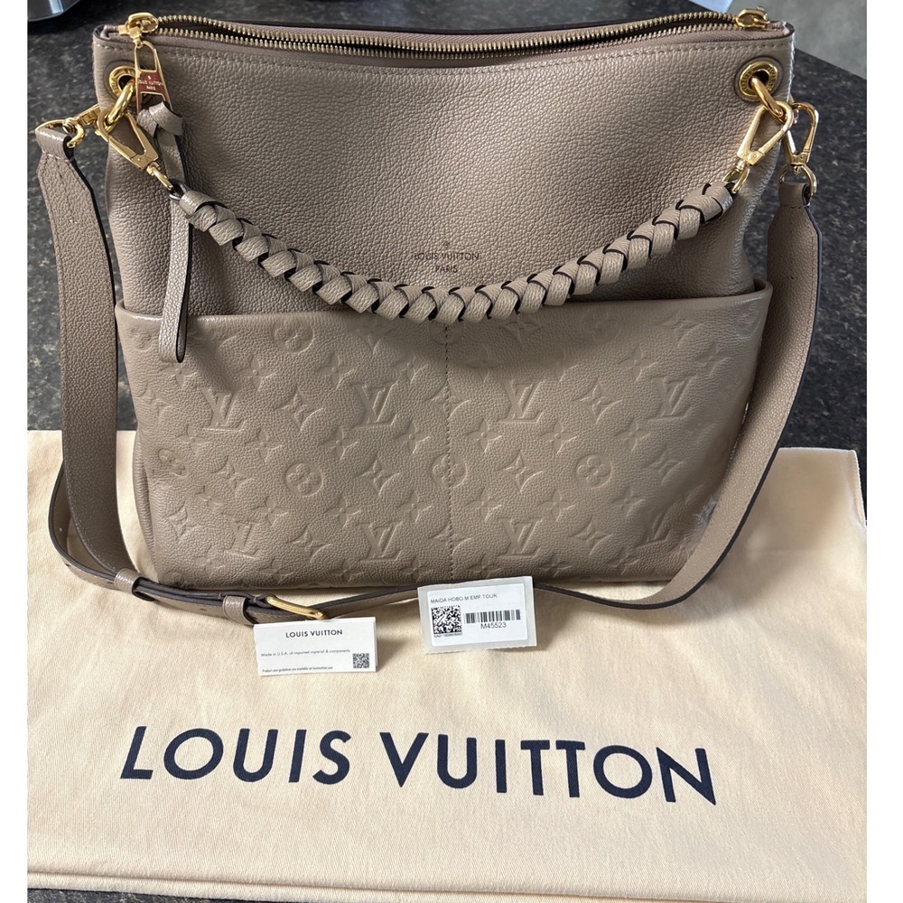 Louis Vuitton Maida Hobo MM Empreinte Leather Tourterelle (Turtle Dove/Taupe) - Picture 9 of 16